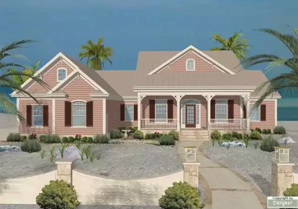 image of beach house plan 1756